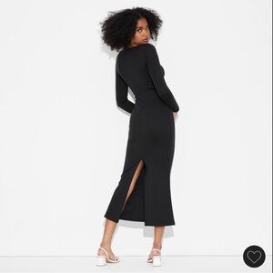 Wild Fable Black Long Sleeve Dress Skims Style